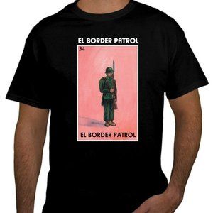 El Border Patrol T-Shirt Loteria Raglan Mexican Bingo Tee Hooded Gift for him